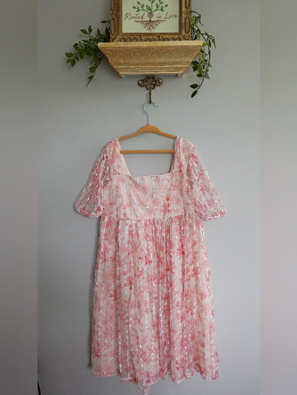 Wonder Nation Pink Floral Kids Dress